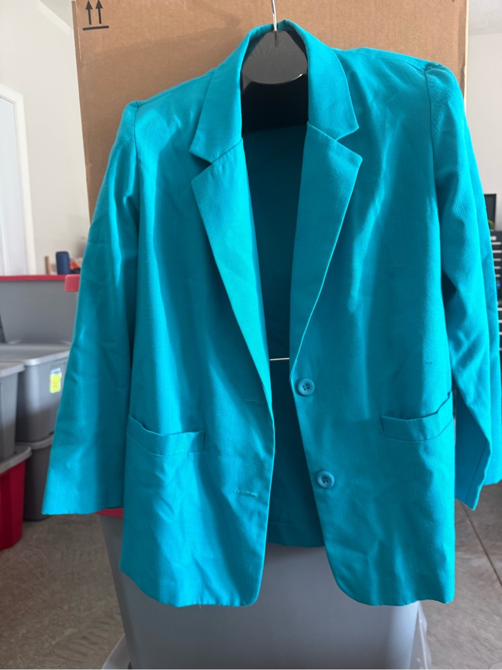 Classic Women's Teal Blazer Jacket p56